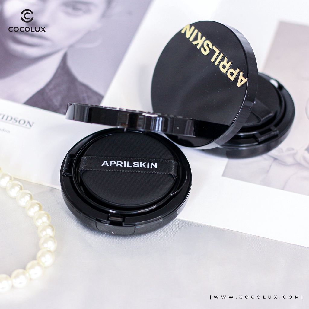 Phấn nước April Skin Black Magic Snow - COCOSHOP