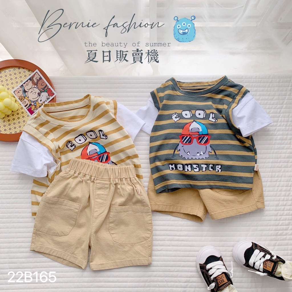 bộ thun áo giả ghile bé trai