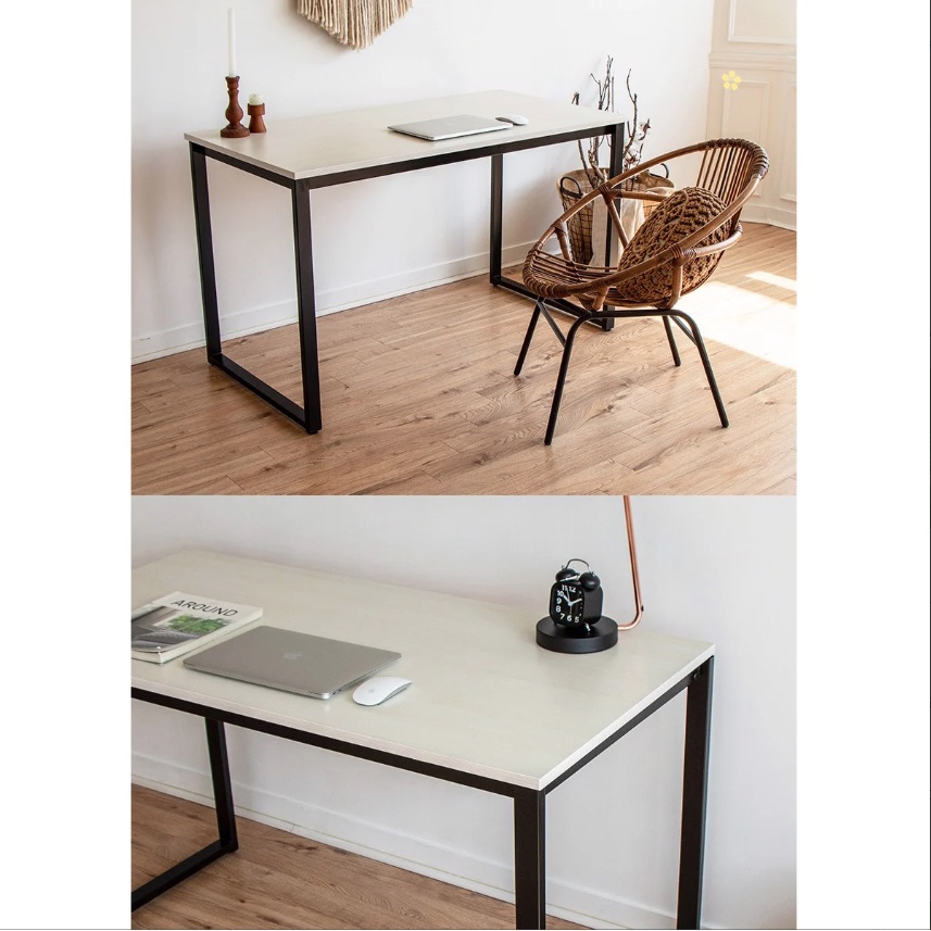 Bàn làm việc kích thước đa dạng màu sắc bắt mắt, Bàn học đa năng có giá sách thông minh tiện lợi S-FURNITURE BLV09