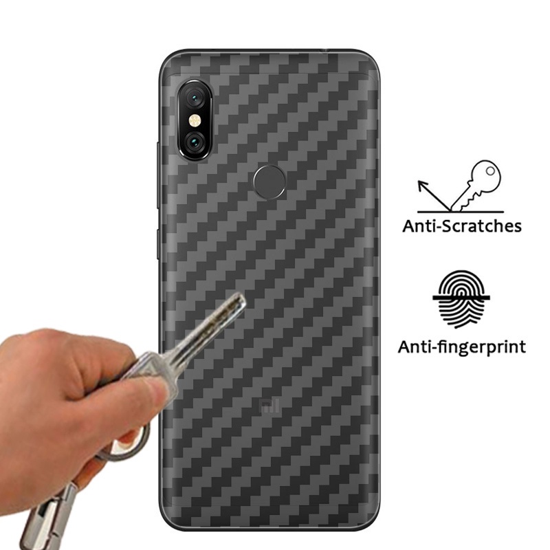 Set 5 miếng dán carbon mặt lưng điện thoại cho Xiaomi POCO F5 F6 C65 X5 M5 M5s M6 F4 X4 GT C40