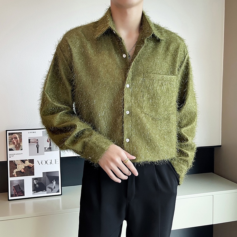 Áo Sơ Mi Nam Dài Tay Cổ Bẻ Thời Trang Hàn