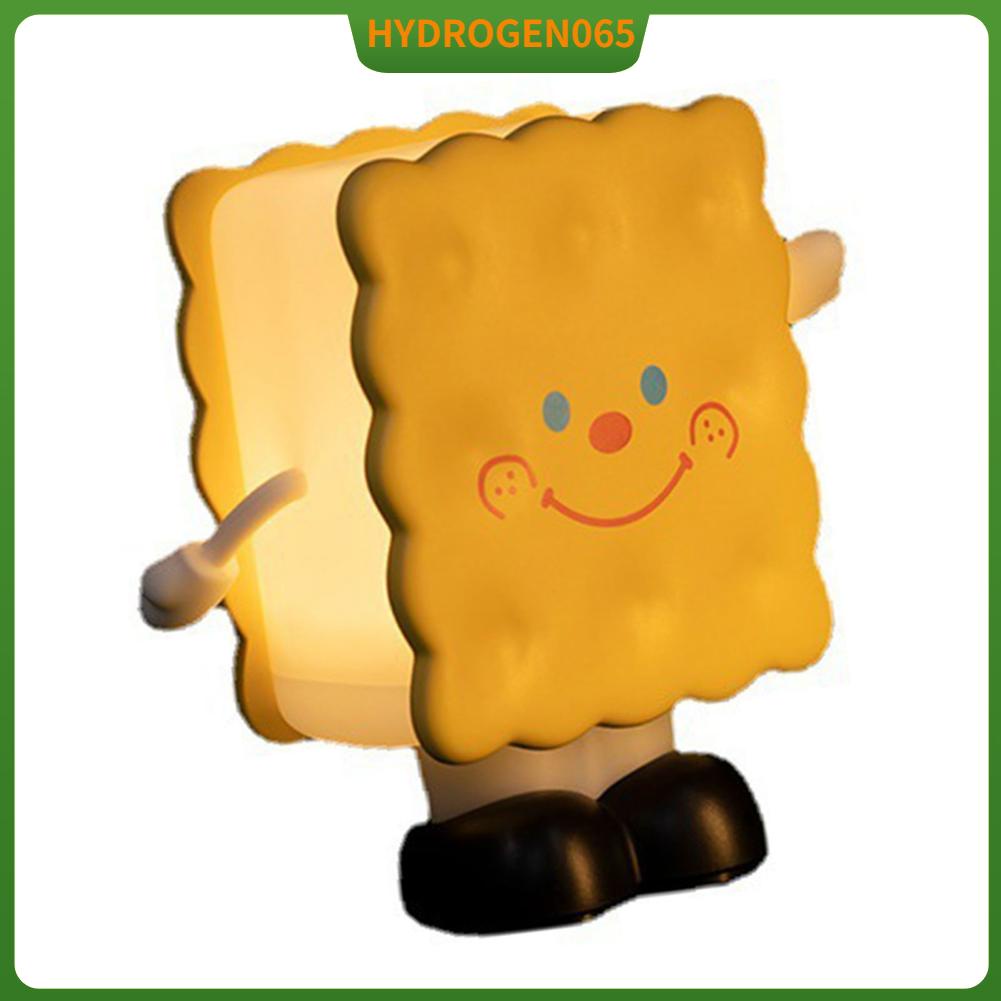 Hydrogen065 Đèn Ngủ Để Bàn LED Thiết Kế Bánh Quy Sạc USB Trang Trí Nhà Cửa Cho Văn Phòng