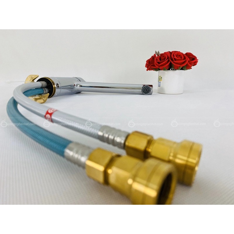 Vòi rửa chén bát Toto TKS05301J Nóng lạnh Tiết kiệm nước- Hàng nội địa Nhật - Mới 100% - Bảo hành điện tử 12 tháng