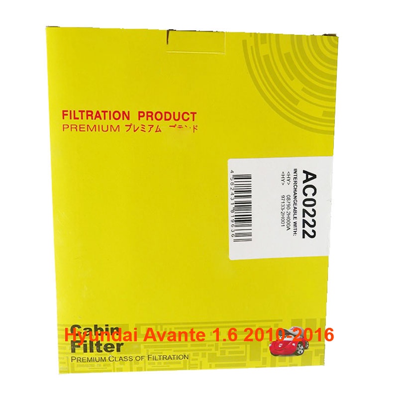 Lọc gió điều hòa than hoạt tính AC0222 dùng cho Kia Rondo 1.7 máy dầu 2014-2021 mã phụ tùng 97133-2H
