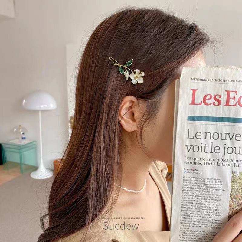 Kẹp Tóc Hình Hoa Phong Cách Hàn Quốc Phù Hợp Cho Mùa Hè