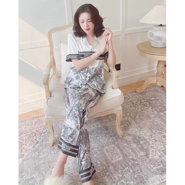 sét đồ ngủ lụa xước hàng thiết kế cao cấp