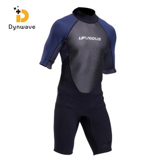 Bộ đồ lặn một mảnh DYNWAVE cao su tổng hợp dày 3mm có khóa kéo sau lưng dành cho nam