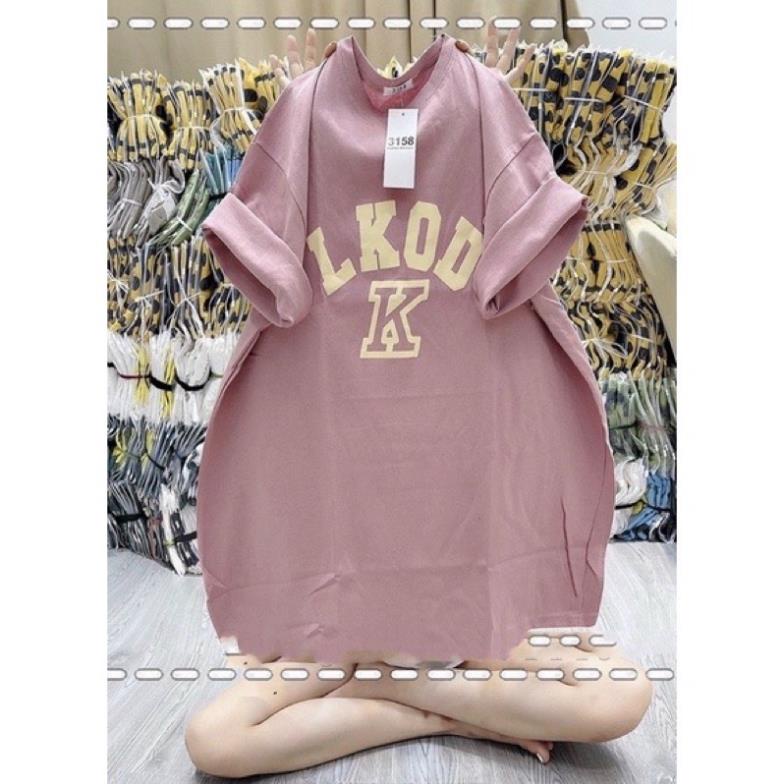 [ Rẻ Vô Địch ] Áo Thun Phông 3158 Cotton Khô Nữ Form Rộng Unisex LKOD