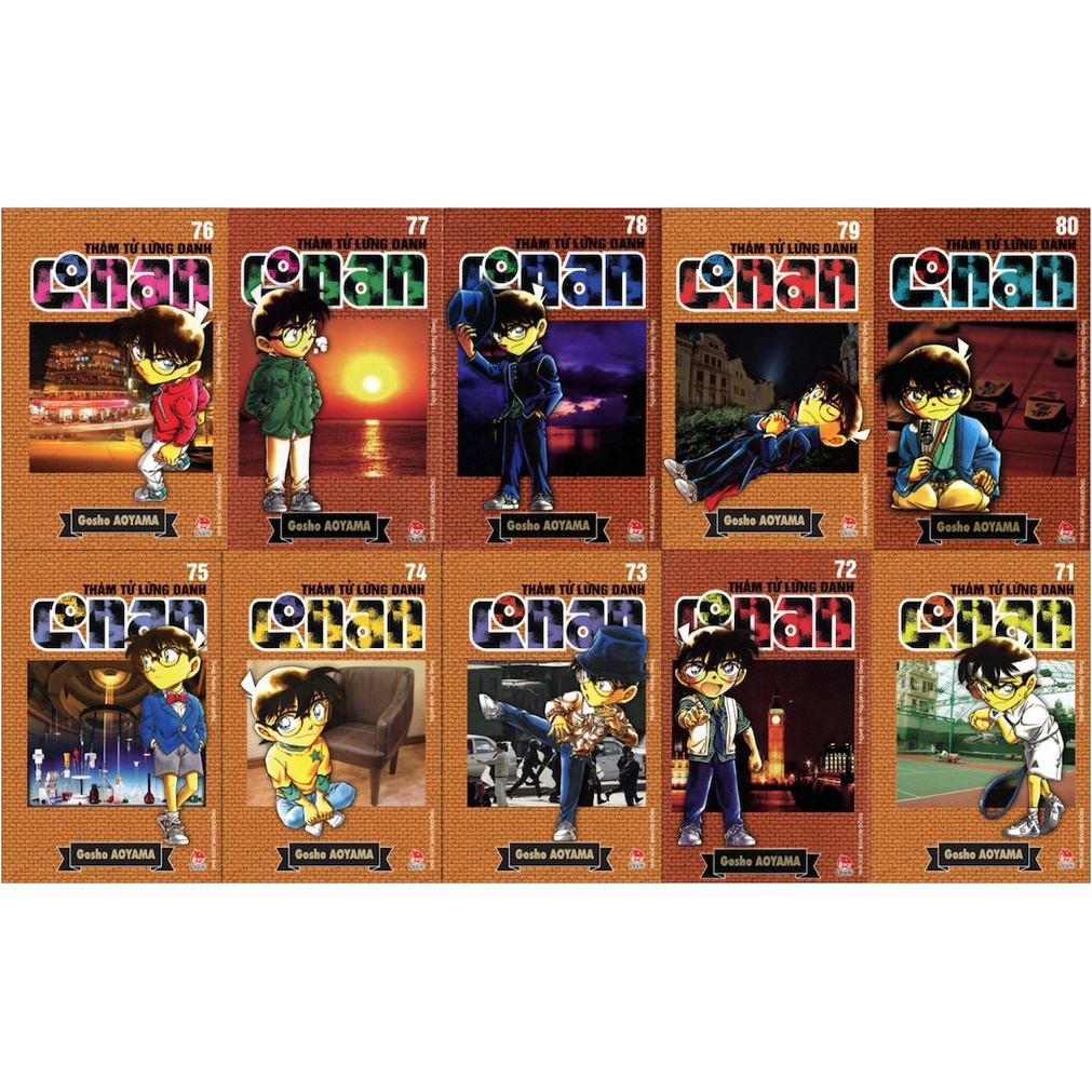 Sách - Combo Thám tử lừng danh Conan - Tập 71-80