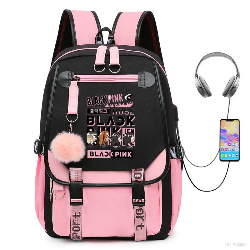 Blackpink Balo Cỡ Lớn In Họa Tiết Đa Năng Thời Trang Cho Nam Và Nữ