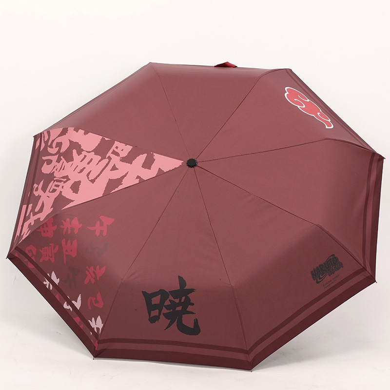 Naruto Hàng Hóa Anime Ô Tự Động Tổ Chức Xiao Tấm Che Nắng Hai Chiều Mưa Hoặc Mưa Ô Sử Dụng Kép Anime