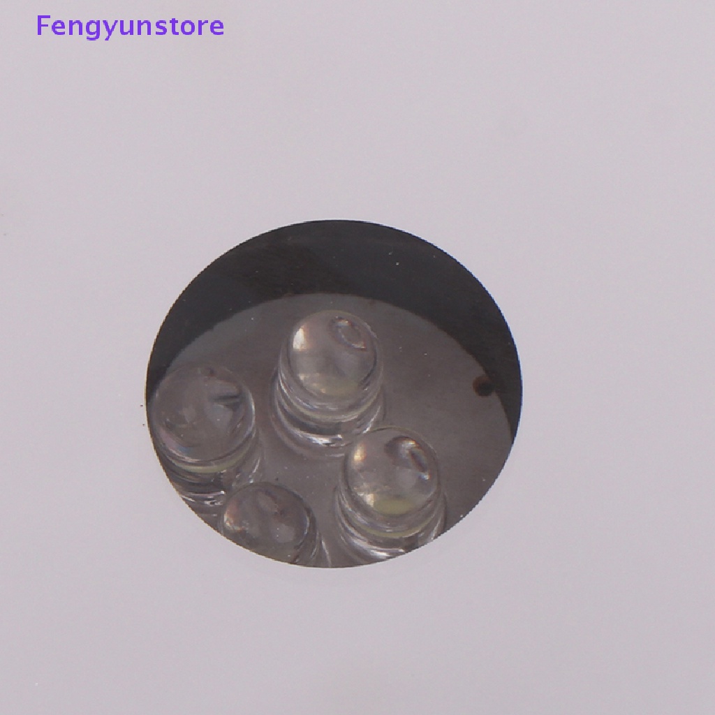 1 Đế Tròn Bằng Thủy Tinh Trong Suốt Có Đèn Led Phát Sáng Để Trưng Bày