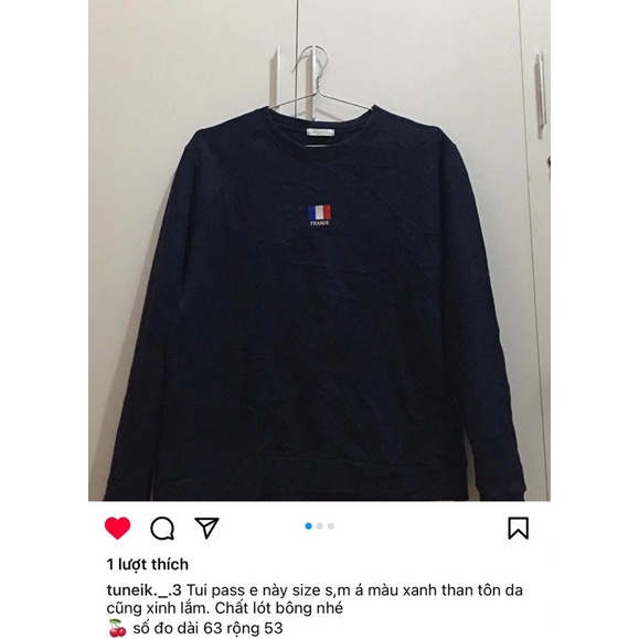 Pass swt size s,m Xanh đen