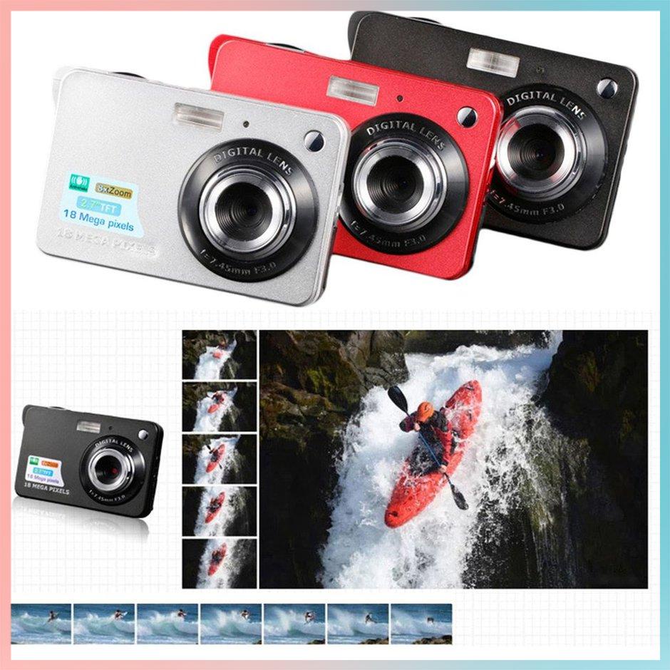 【giao hàng hôm nay>>>Màn Hình LCD TFT 2.7 Inch 18MP 720P 8x Zoom HD Máy Ảnh Kỹ Thuật Số Chống Rung Máy Quay Video CMOS Micro Camera trẻ Em Quà Tặng