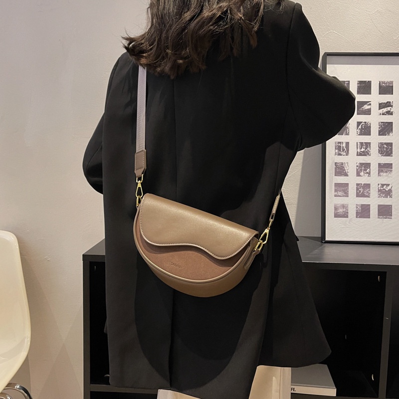 Túi đeo chéo vai JASMIN NOIR bằng da PU thời trang sành điệu dành cho nữ