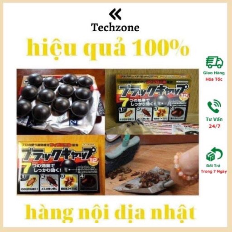 Hộp 12 viên diệt gián hàng nội địa Nhật, cam kết hiệu quả 100%