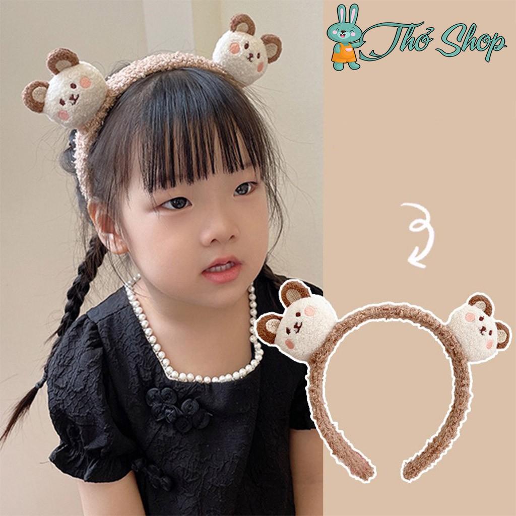 Băng đô bờm tóc cho bé hình gấu xinh xắn