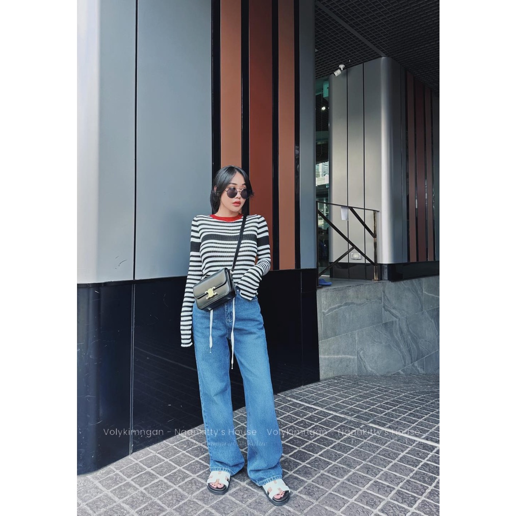 Quần je.an dây cột Jen.ni.e