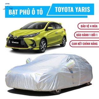 Bạt phủ xe ô tô 5 chỗ Toyota Yaris 3 lớp chống nóng, chống thấm, chống bụi. Bạt phủ xe Yaris, Bạt trùm xe hơi +