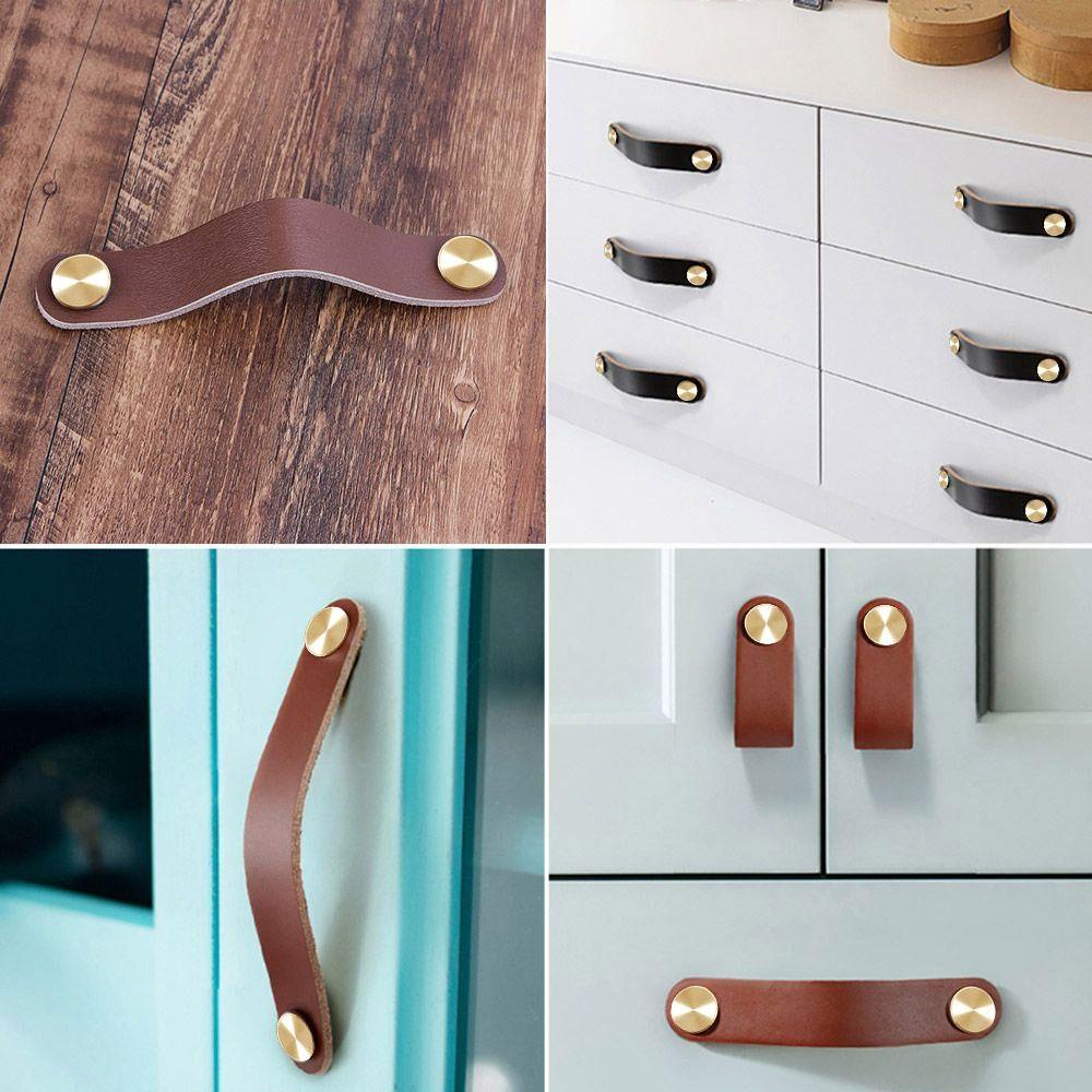 Bộ 2 Tay Nắm Cửa Chất Liệu Da PU Sang Trọng