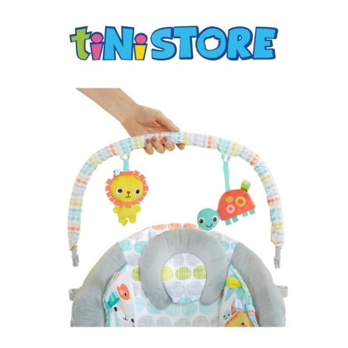 tiNiStore-Đồ chơi ghế rung họa tiết động vật hoang dã Bright Starts 11805