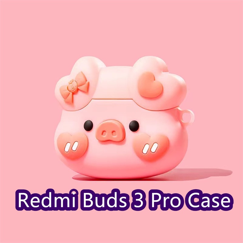 Hàng Có Sẵn! Vỏ Bảo Vệ Hộp Sạc Tai Nghe Redmi Buds 3 Pro Màu Trơn Họa Tiết Nhân Vật Hoạt Hình Dễ Thương