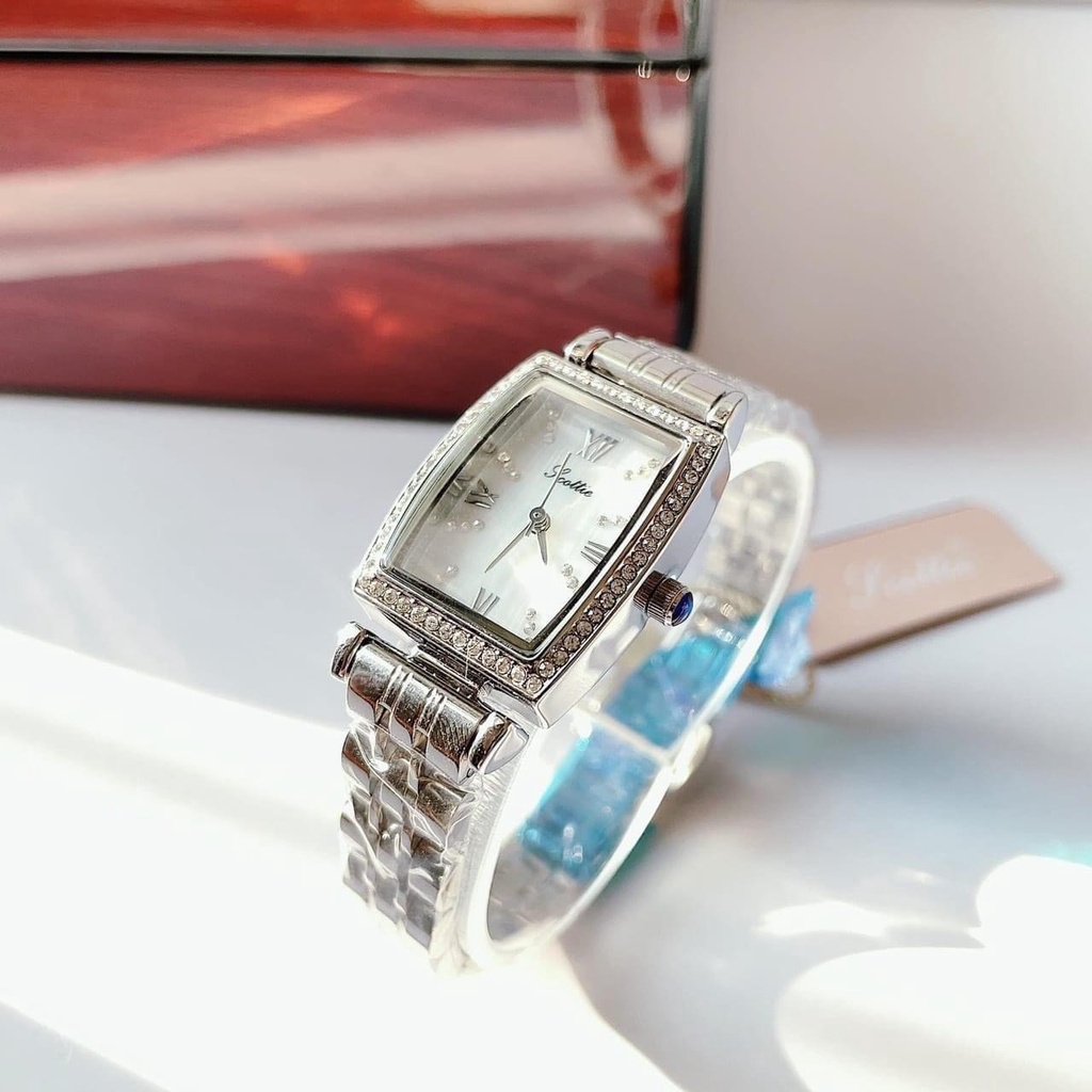 Đồng hồ nữ Scottie 24mm đính đá viền sang trọng Mai Luxury Watch SC9308