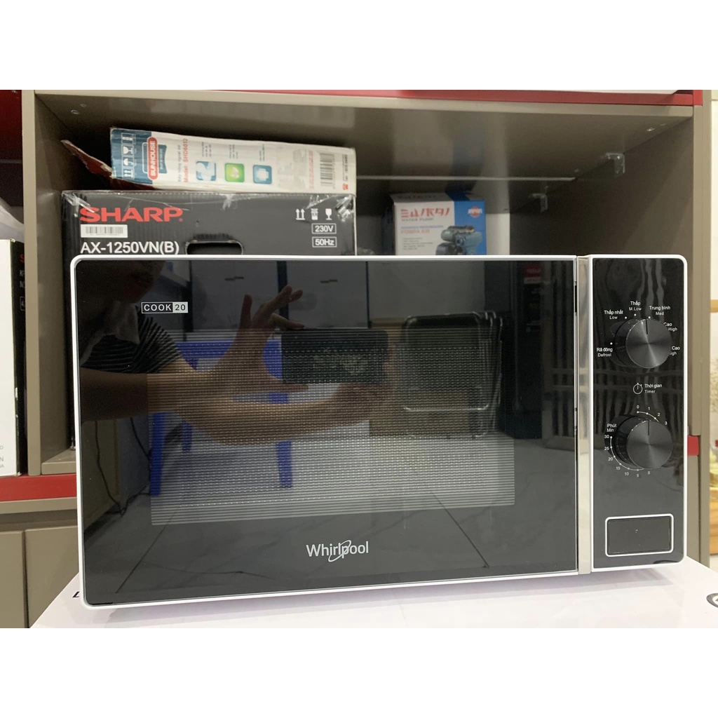 Lò Vi Sóng Whirlpool MS2003WV 20 Lít, Hàng chính hãng, Bảo hành 24 tháng