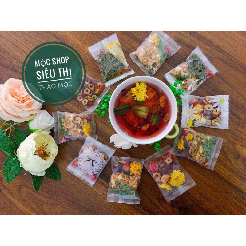 Trà Hoa mix nhiêu vị đặc biệt gói 15-20gr(Da Đẹp,dáng xinh, An Thần, Thanh Lọc, Mát Gan, Giảm stress..)
