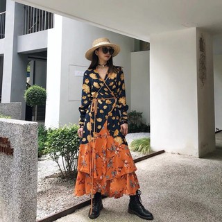 ORDER - Đầm Boho dáng dài xoè ( Có ảnh thật )