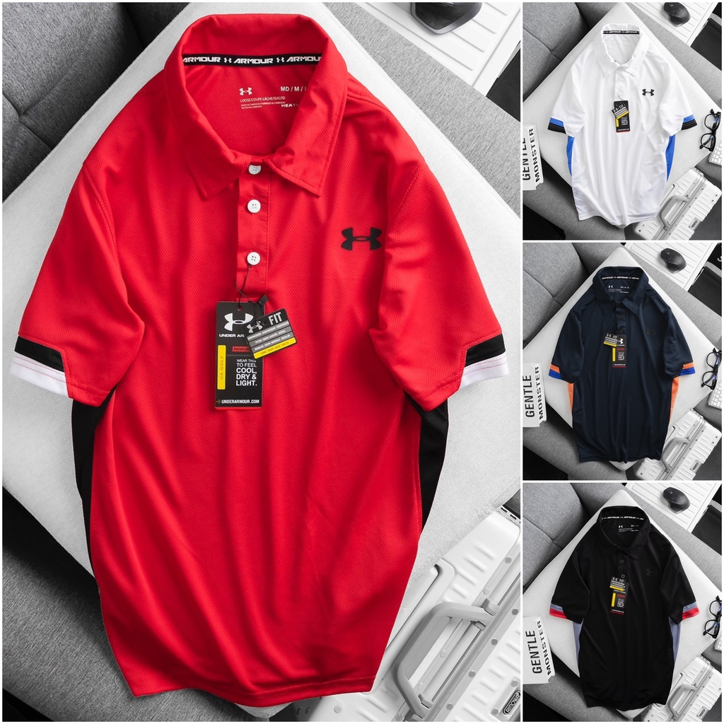 Áo thun thể thao có cổ VNXK, áo Tennis, áo cầu lông chất lượng cao, vải lỗ thoáng khí, đường may chắc chắn, không xù