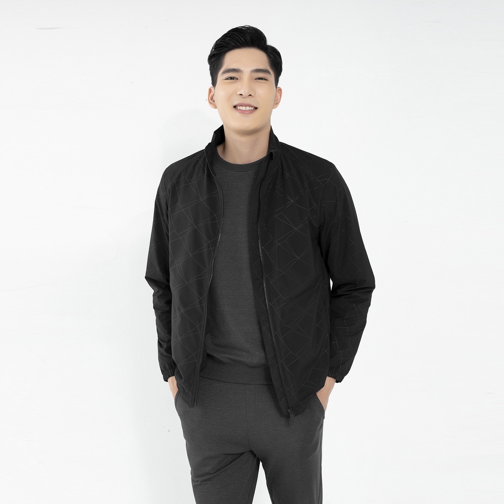 Áo khoác gió 2 lớp nam vải ép cao tần  Aristino AJK002W1 3 màu
