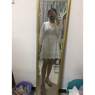 [ORDER] Đầm trắng ren dây đan chéo lưng MORAN (có ảnh thật)
