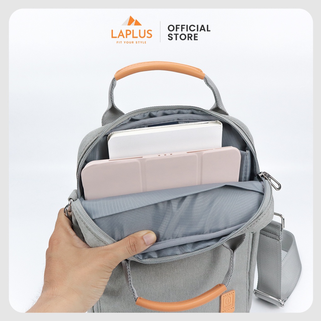 Túi Đeo Chéo Đựng Ipad / Macbook / Máy Tính Bảng 11&quot; - 13.3&quot; - Thiết Kế Nhiều Ngăn Tiện Dụng, Vải Chống Thấm Nước
