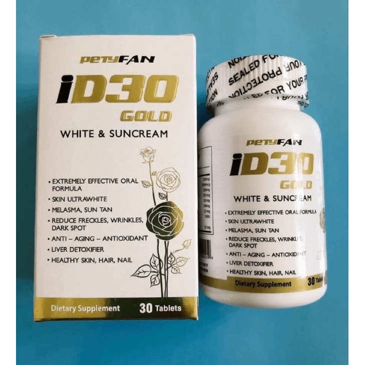 Viên uống trắng da, chống nắng iD30 Gold