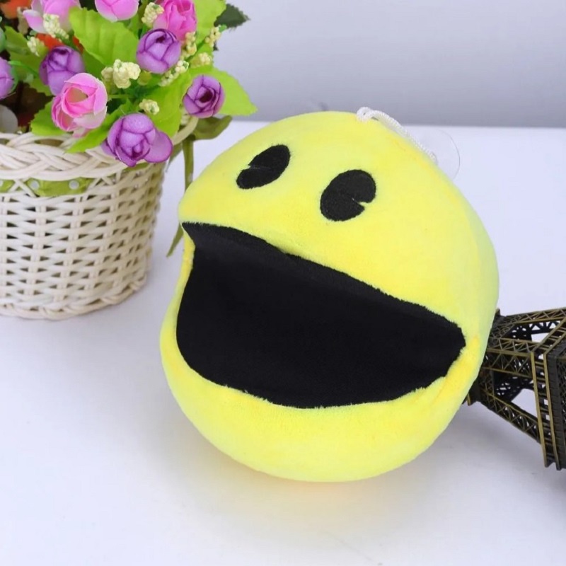 15cm Đáng Yêu Sang Trọng Búp Bê Màu Vàng Cười Mặt Biểu Hiện Bóng Pacman Nhồi Bông Kawaii Búp Bê Đồ C
