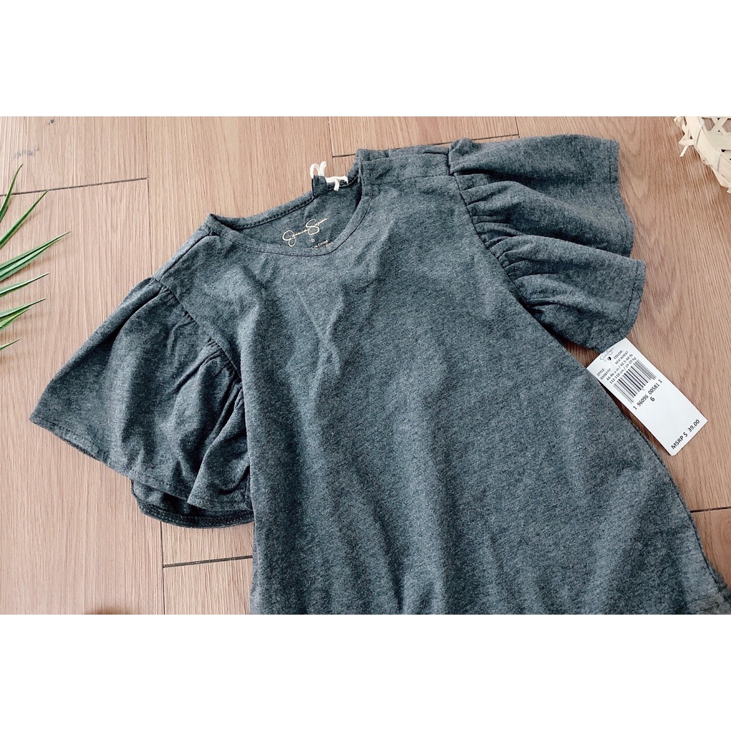 Áo cotton Jessica Jimpson tay nhún xòe 3 màu BG size 12m - 6y