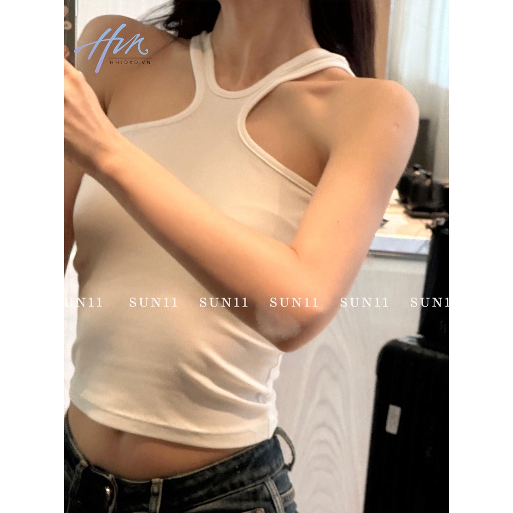 Hjdxd Áo Hai Dây Dáng Ôm Trước Và Sau Phong Cách Quyến Rũ Thời Trang Xuân Hè 2023 Cho Nữ