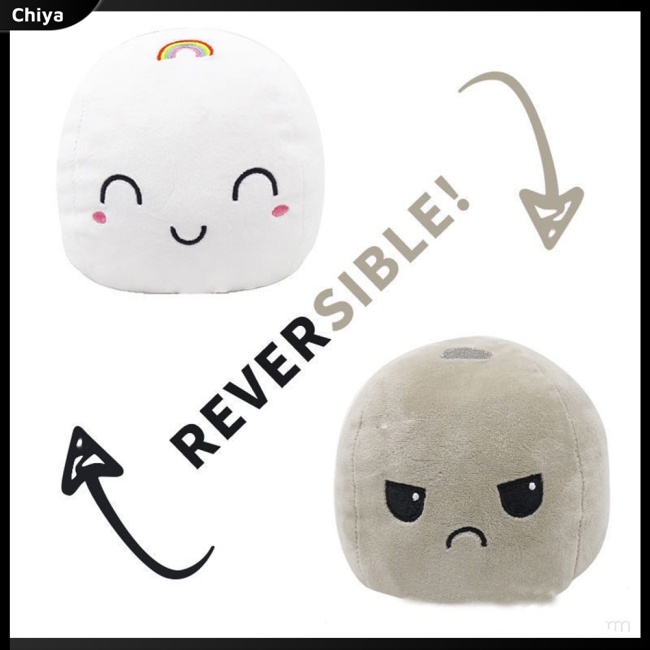 Đồ chơi nhồi bông Mềm Mại Hình Động Vật Dễ Thương Có Thể Đảo Ngược