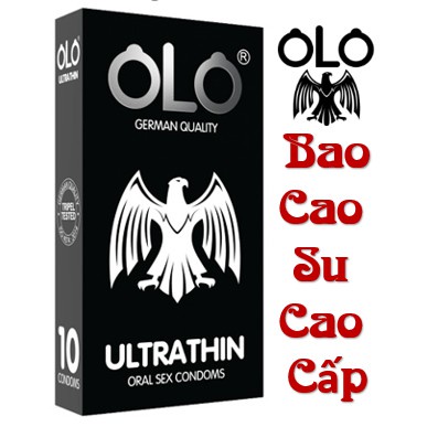 Bao cao su BCS OLO Ultrathin siêu mỏng kết hợp oral sex Hộp 10 chiếc ôm khít bôi trơn kéo dài thời gian Men.69