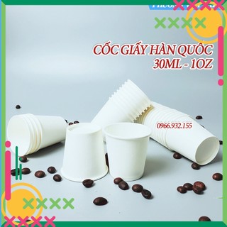 50 chiếc cốc giấy 30ml cốc giấy 1oz hàn quốc cao cấp