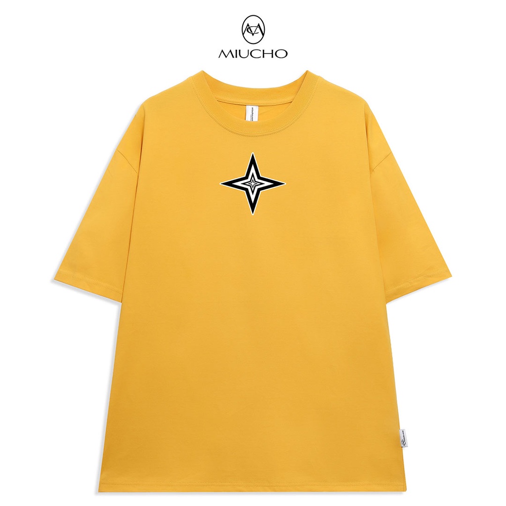 Áo thun form rộng nữ Unisex chất vải cotton MT006 Miucho in basic