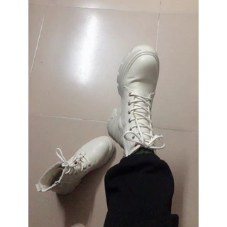 (Order) Boots chiến binh cổ lửng basic siêu chất, dễ phối đồ 2 màu đế 5cm