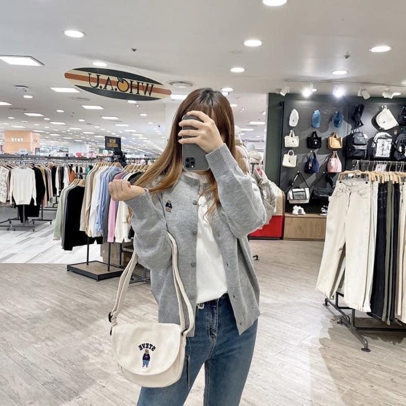 TÚI TOTE VẢI CANVAS CHÚ GẤU NĂNG ĐỘNG - BUSTORE