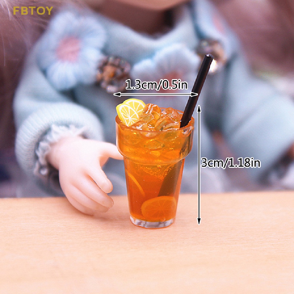 1 Ly Uống Nước Chanh Trang Trí Nhà Búp Bê Tỉ Lệ 1: 12