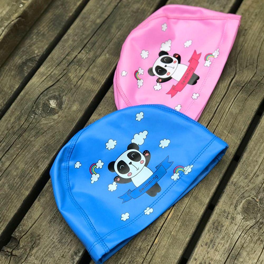 Mũ Bơi Da Pu Co Giãn Free size Cho Bé