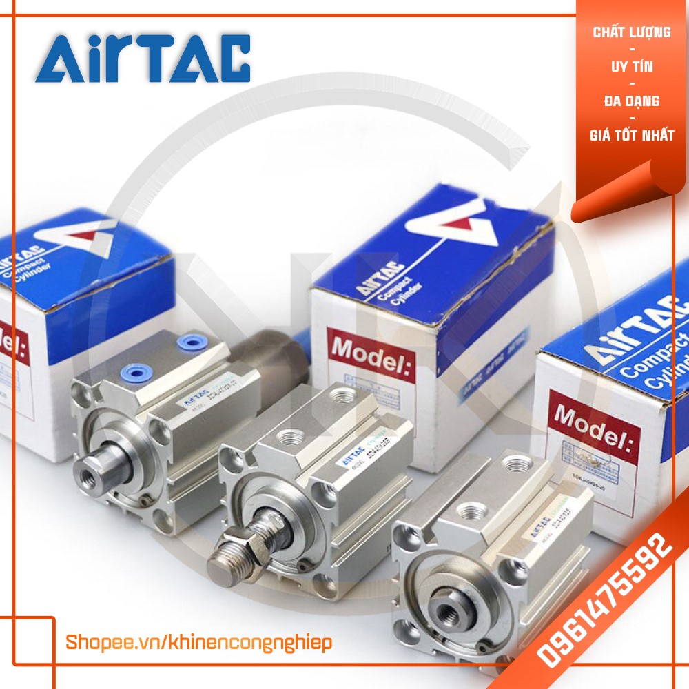 Xi Lanh Khí Nén Compact AirTac SDA20 x 15/20/25/30/35/40/45/50/60