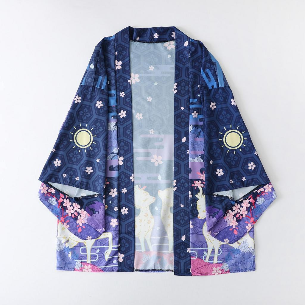 Áo Khoác Kimono 9 Kiểu Haori Dáng Rộng Hóa Trang Đường Phố Samurai Nhật Bản Mới Mùa Hè Cho Nam Và Nữ