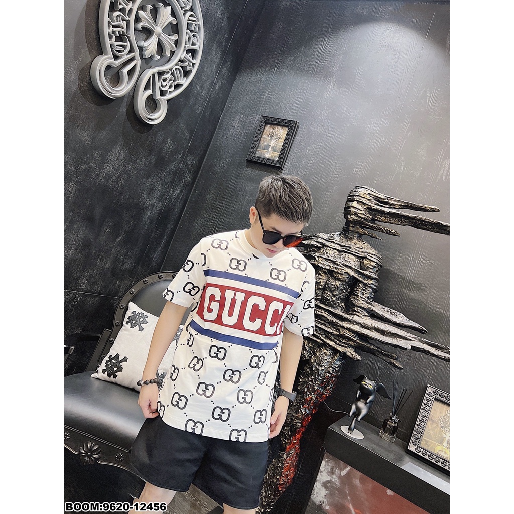 🔥Hot🔥Áo thun Gucci in logo họa họa tiết thiết kế hot trend Nam nữ New 2023