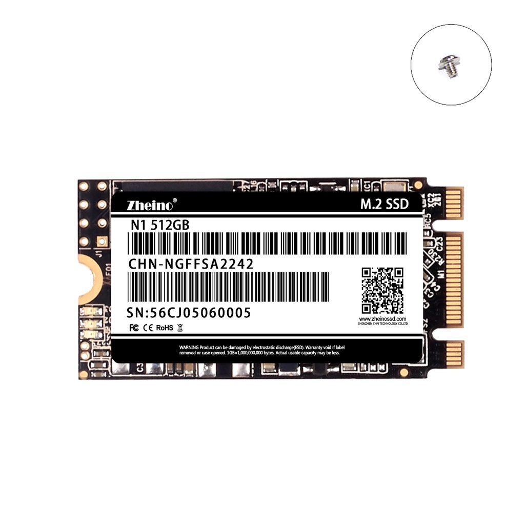 Thẻ Nhớ Zheino M2 SSD 2242 512GB NGFF SSD Cho Laptop